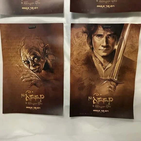 The Hobbit IMAX Movie Poster Set (4) – Original Theatrical Character Art